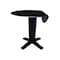 International Concepts 42 in. Solid Wood Round Dual Drop Leaf Dining Pedestal Table - 36.3 in.High in Black K46-42DPT-23B-36 - alternate 8